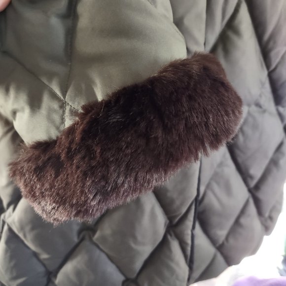 1 Madison Luxe Outerwear Quilted Puffer Parka Size S - Picture 4 of 13